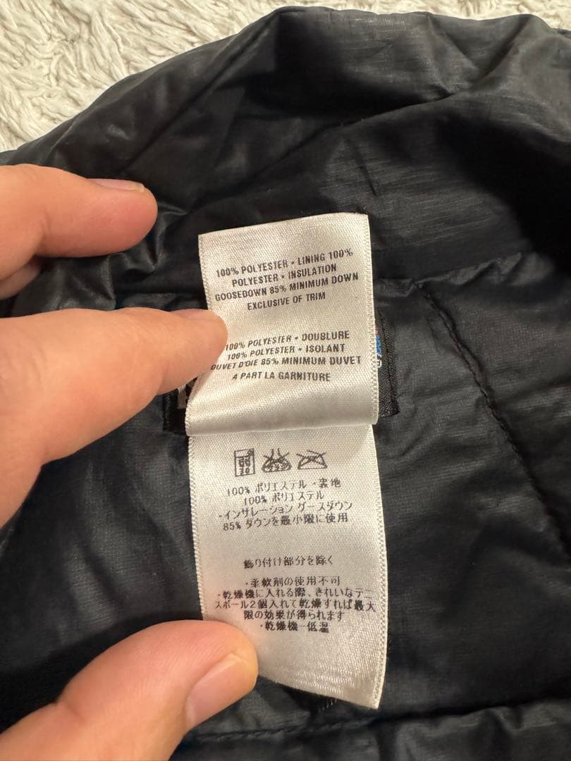 patagonia ブラック キルティング ベスト - メルカリ