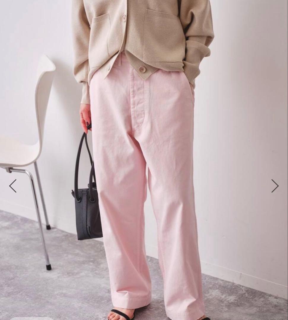 美品SpickandSpan Higuchi×S チノワイドパンツ ピンク38 - メルカリ