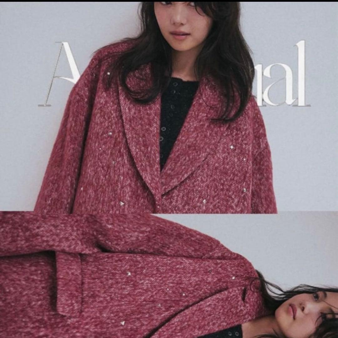 ジャケット・アウター Andequal SHAGGY STUDS COAT JACKET shaggy studs coat jacket – andequal