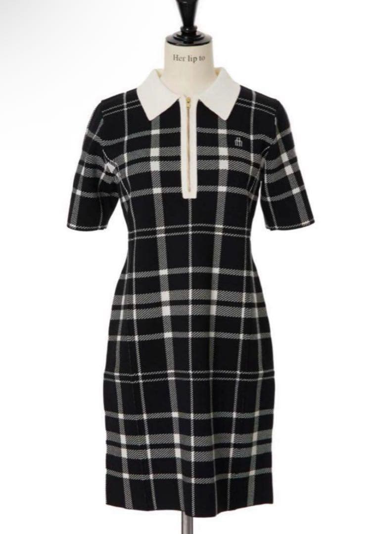 Trois Logo Knit Mini Dress