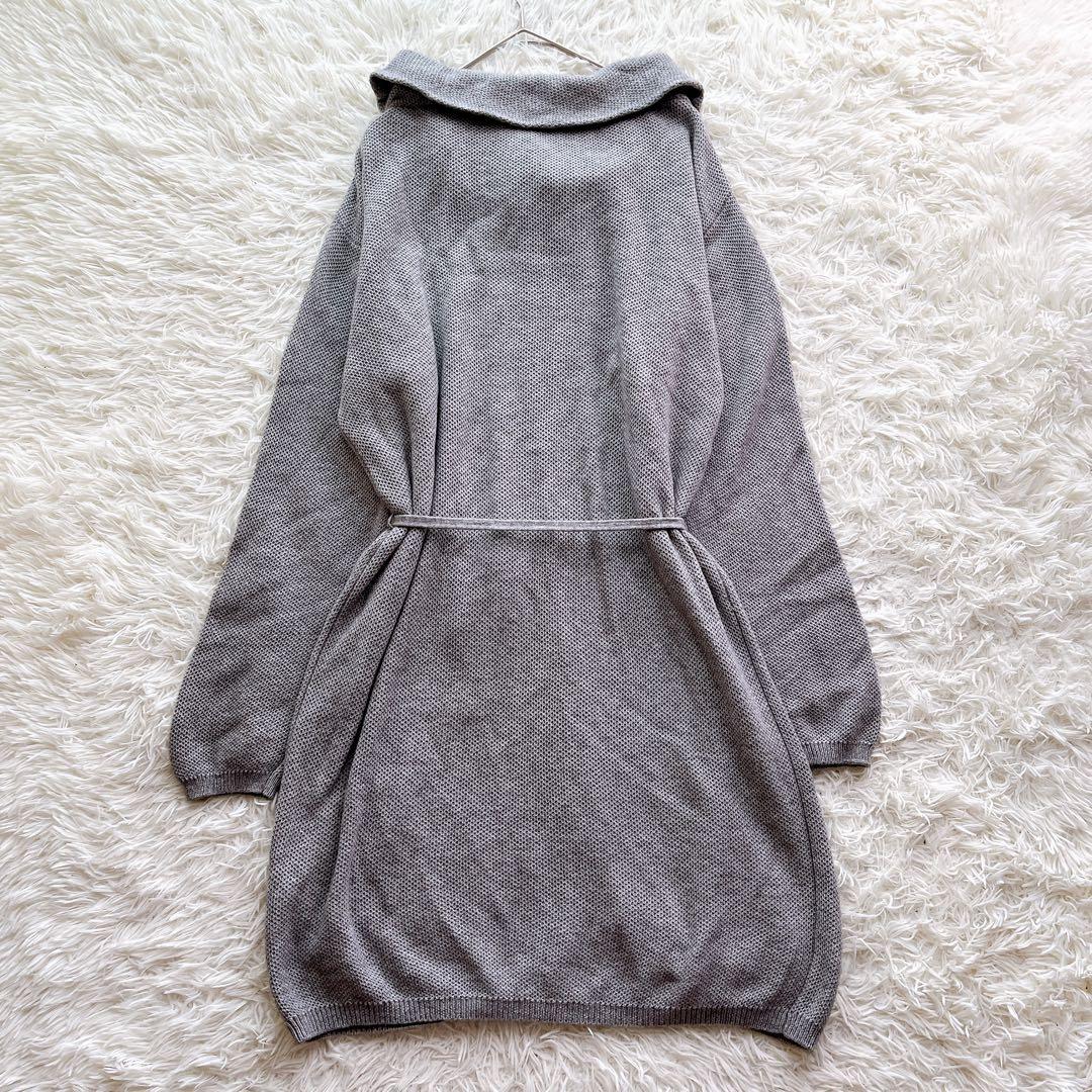 美品】マックスマーラ ロングカーディガン カシミヤ混 リボンベルト