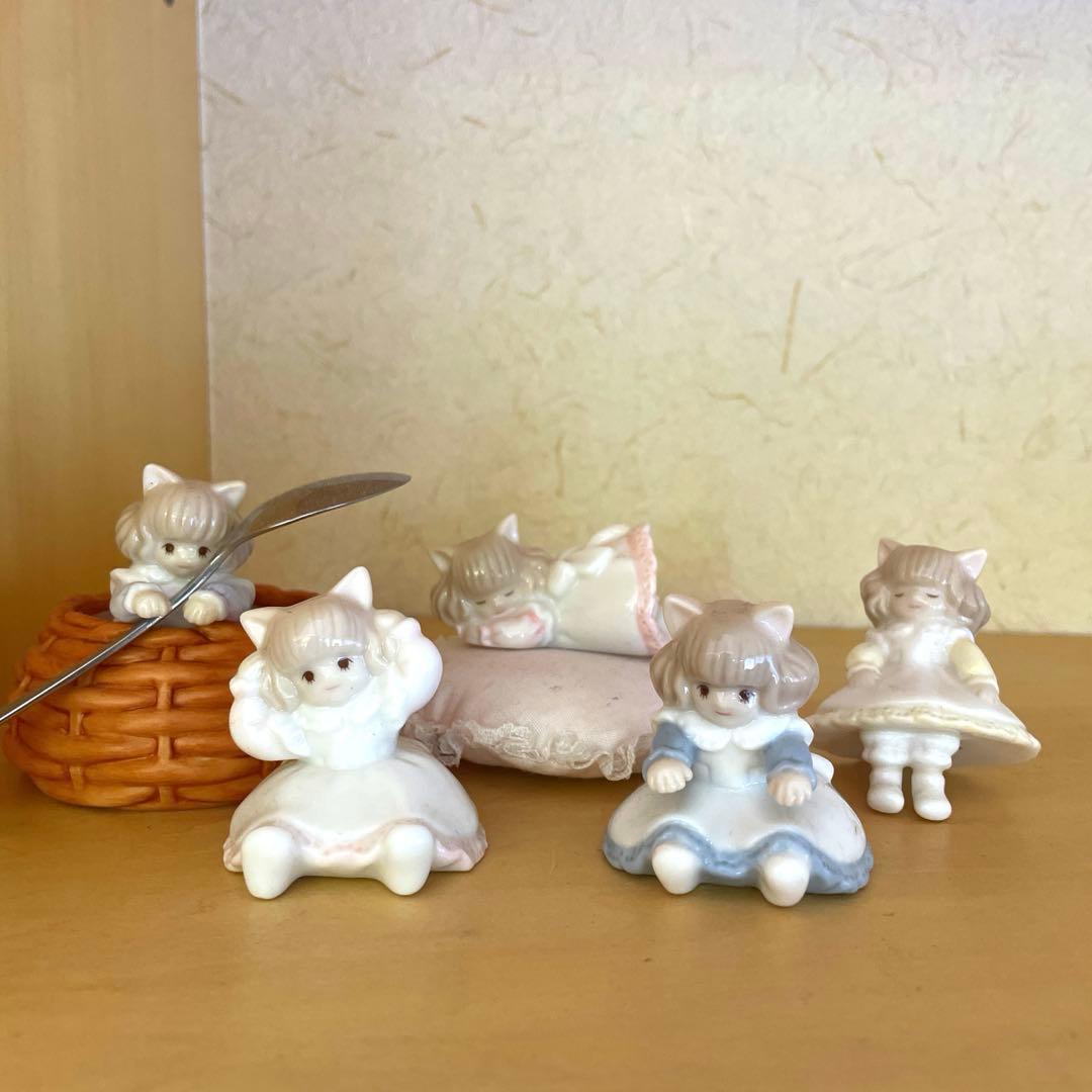 大島弓子 綿の国星 チビ猫陶器フィギュア5体セット - メルカリ
