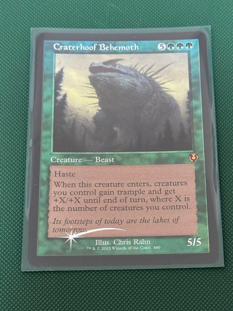 MTG 孔蹄のビヒモス / 旧枠 FOIL 英語 Craterhoof - メルカリ