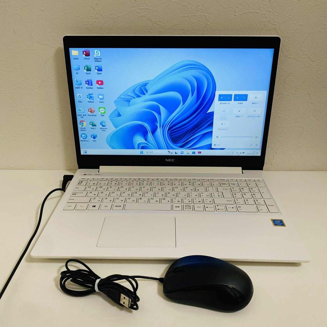 Y56 NECノートパソコンWEBカメラSSD高速Windows11オフィス付き - メルカリ
