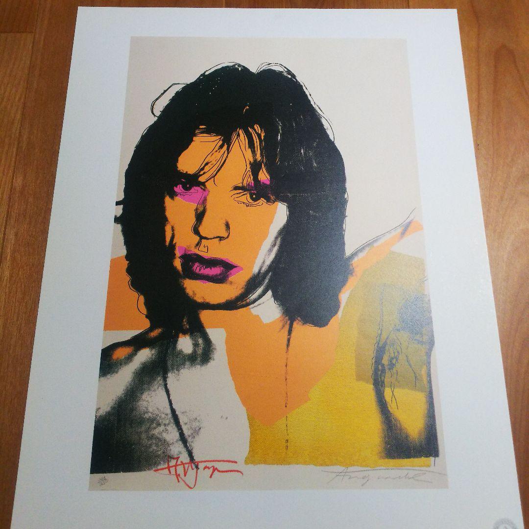 S*8様 新品同様アンディ ウォーホール ポスター 「ミックジャガー