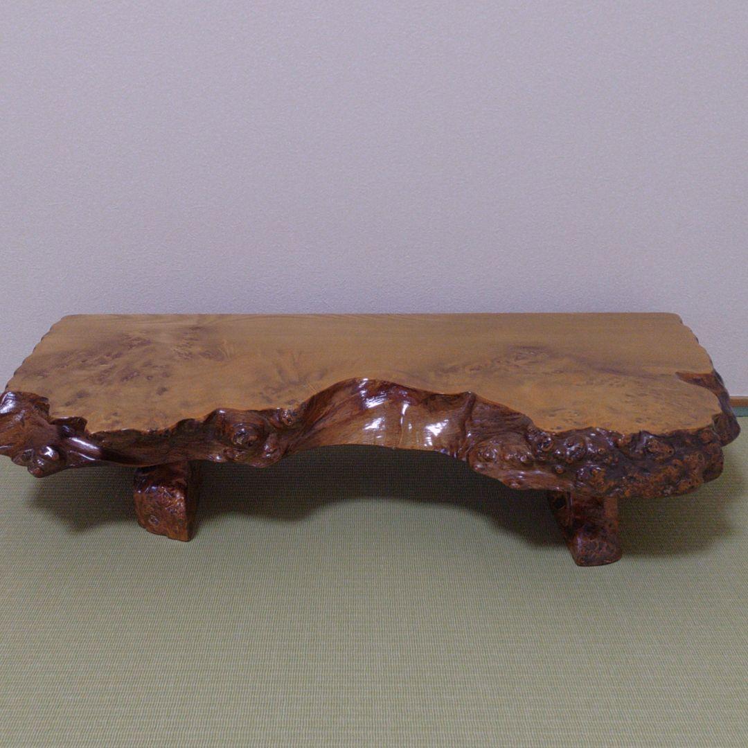 花台　華台　天然木　敷板　香炉台　盆栽台　飾台　一枚板　木製　ローテーブル 楽天市場】送料無料 天然木 木の根 希少 テーブル W140cm 一点もの
