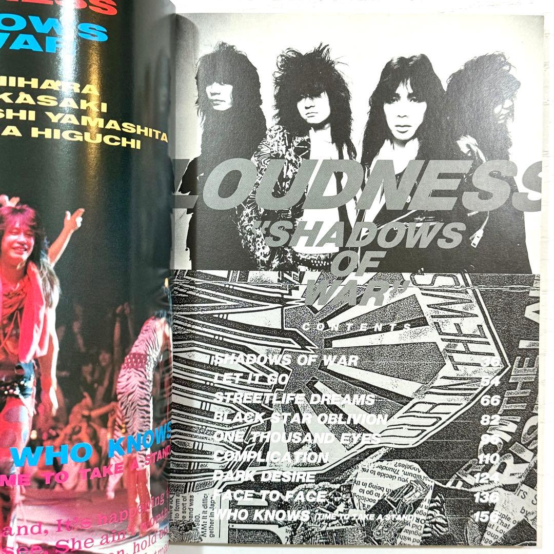 LOUDNESS バンドスコア SHADOWS OF WAR 楽譜 ラウドネス - メルカリ