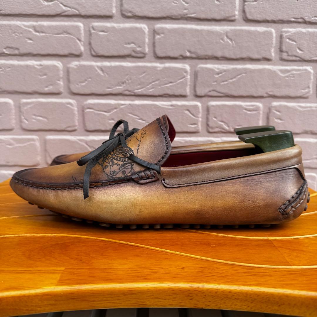 美品】 ベルルッティ カリグラフィ スクリットレザー ドライビング