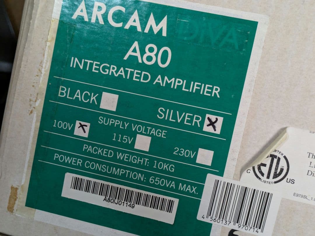 最終　ARCAM A80 動作良好！綺麗で元箱＆リモコン有り