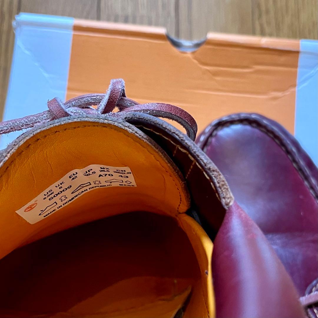 Timberland 3EYE US8.5 / 26.5cm バーガンディ