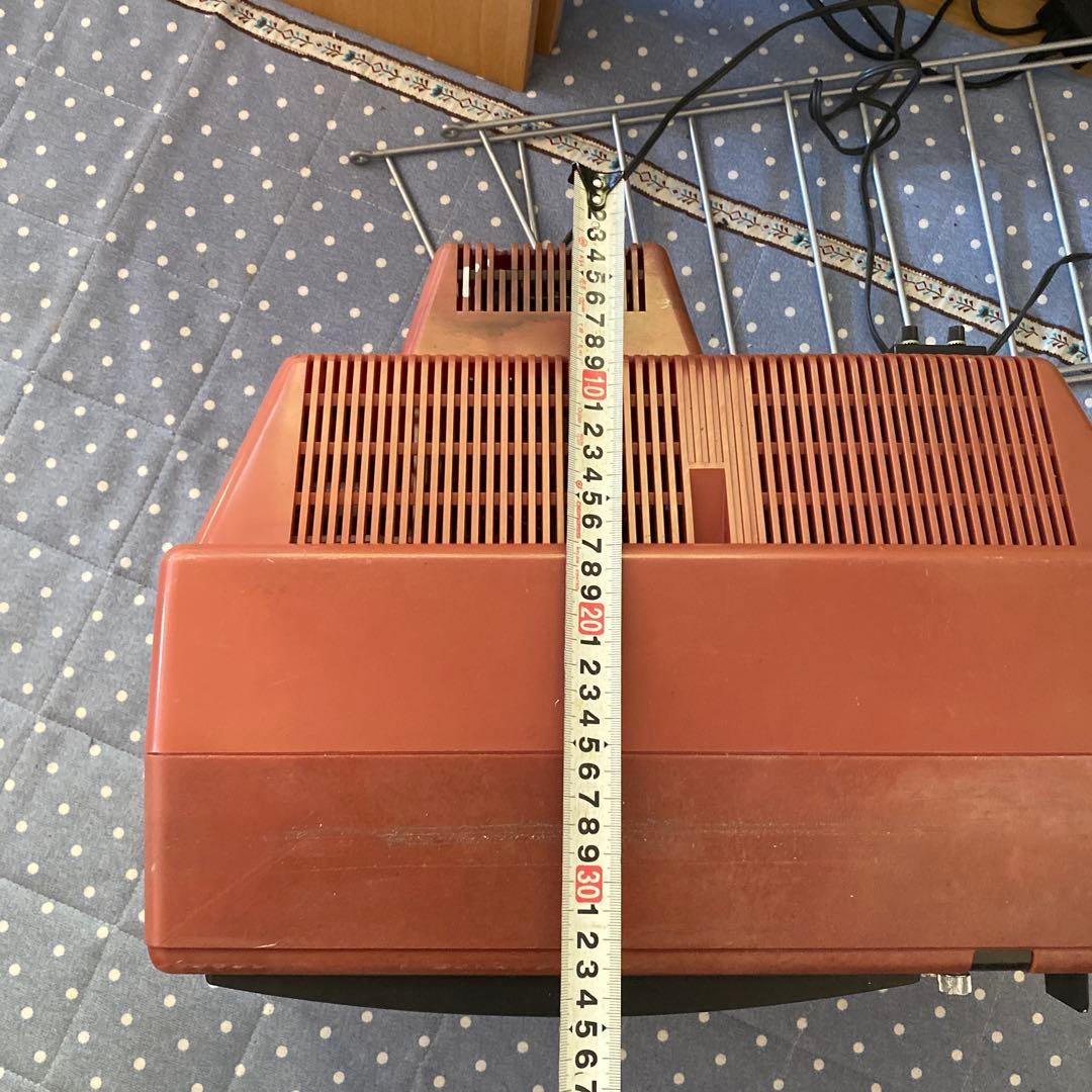 昭和レトロ 小型ブラウン管テレビ 約40cm 赤 レッドSONY KV-1300