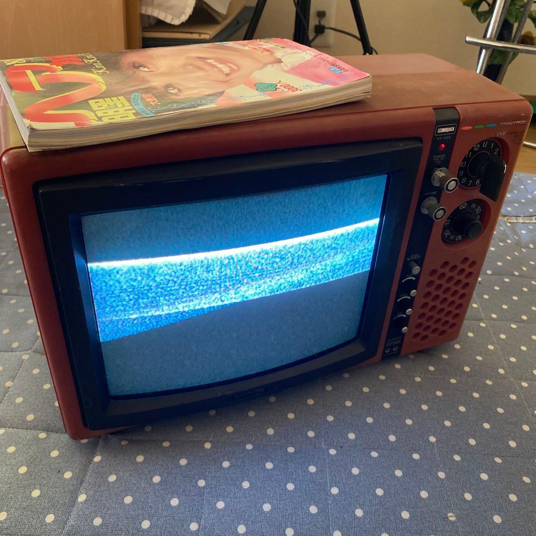 昭和レトロ　小型ブラウン管テレビ 約40cm 赤　レッドSONY KV-1300 m62331494134_1.jpg?1742641624