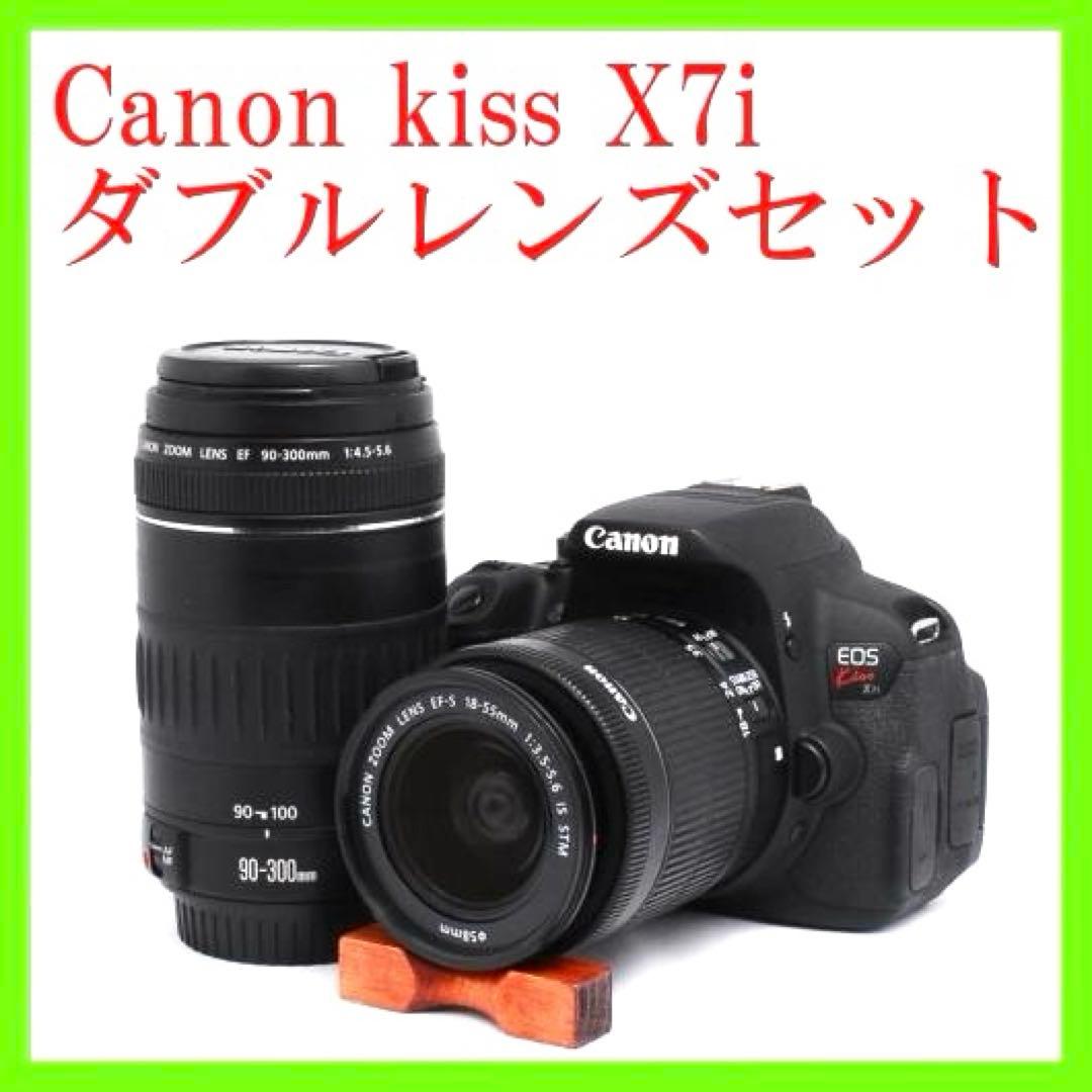 初心オススメ⭐️Canon EOS Kiss X7i ダブルレンズセット キヤノン（Canon） Canon EOS kiss X7 ダブルレンズセット デジタル