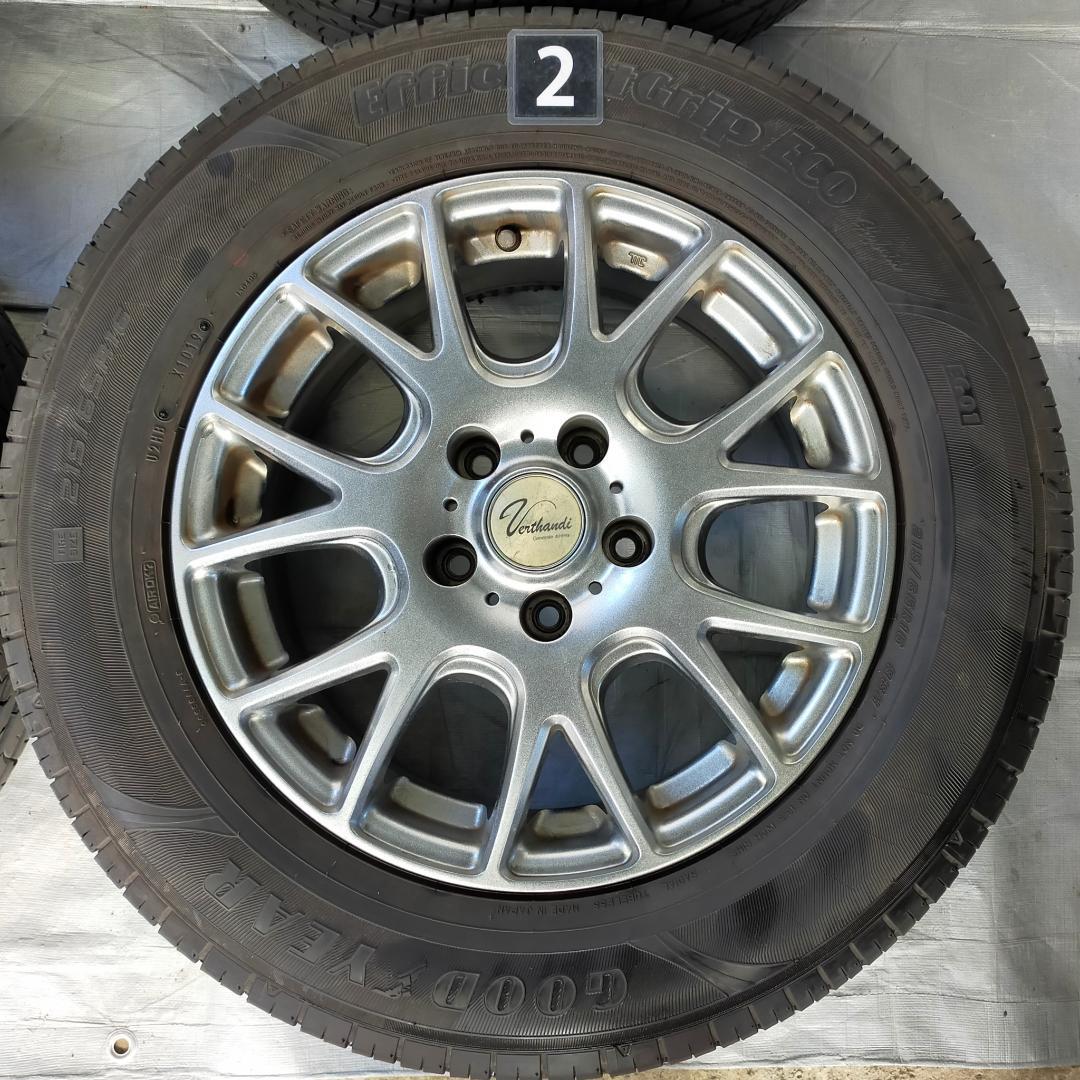 バリ溝！ヴェルザンディ16インチ×6.5J+38　サマータイヤ215/65R16