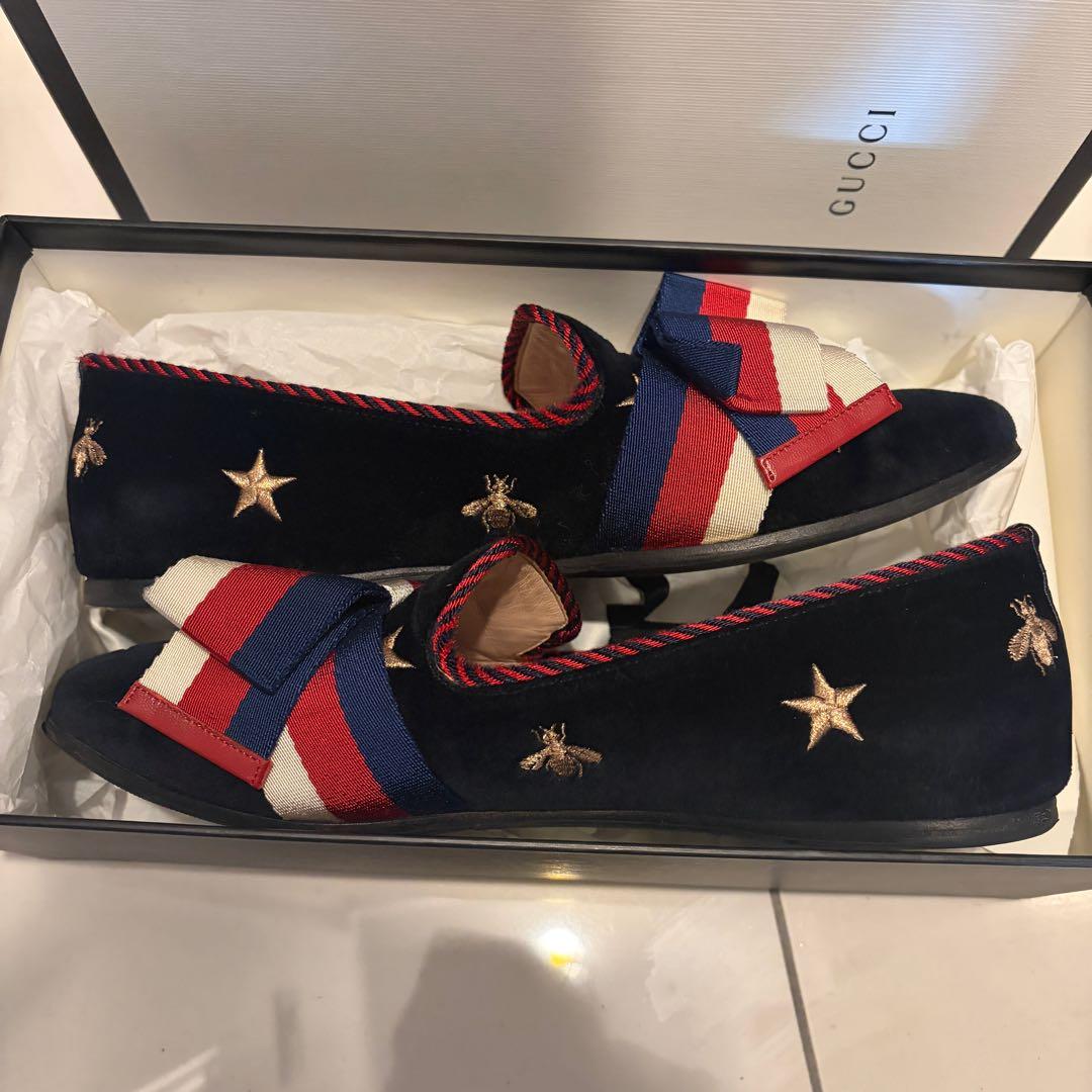 GUCCI ローファー 星刺繍 スリッポン