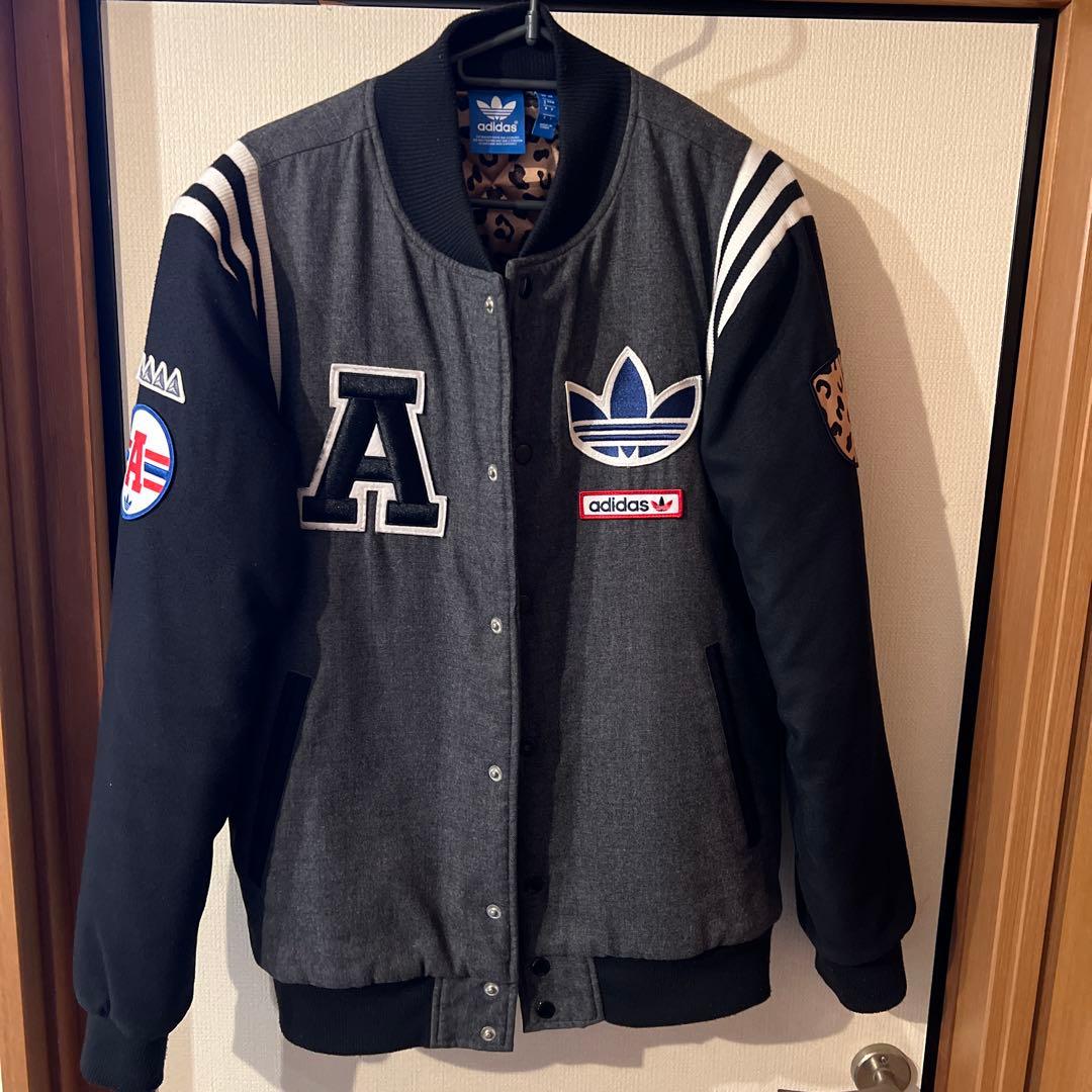 adidas スタジャン グレー/ブラック Jサイズ 楽天市場】adidas スタジャン（コート・ジャケット｜メンズ