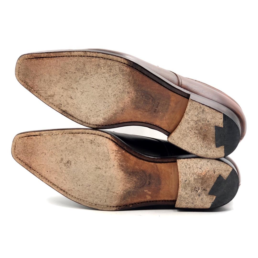 Crockett&Jones 26.5cm 8.5E Uチップ 外羽根 茶