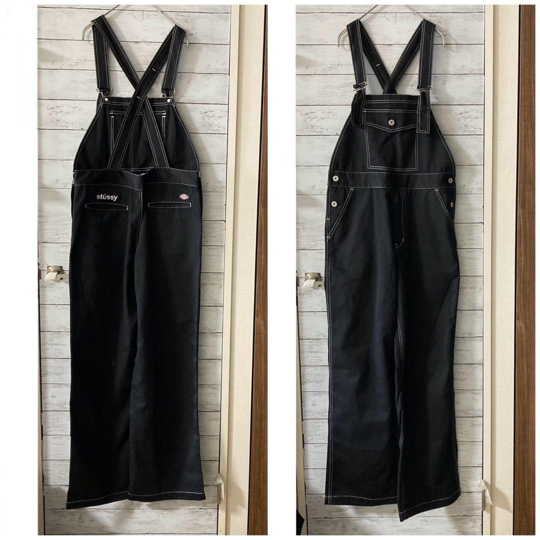 【専用です】stussy + Dickies　オーバーオール　古着屋購入 古着 90's / Dickies ディッキーズ ヒッコリー オーバーオール / 40×30
