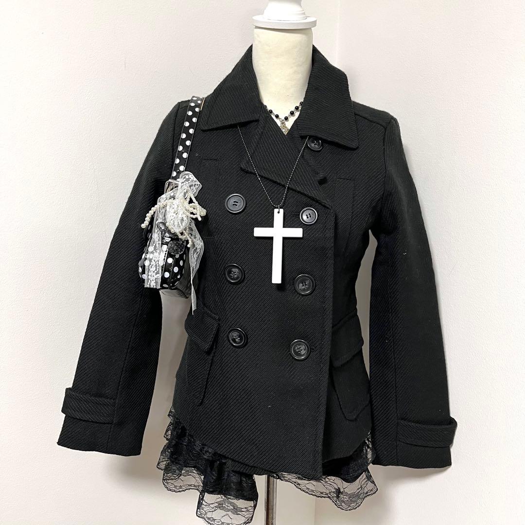 ダークコアy2k平成 ギャル パンク ロック 韓国 デザイン コート - メルカリ