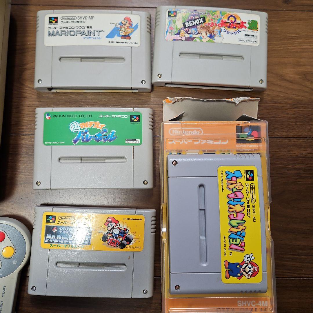 Nintendo 任天堂 スーパーファミコン本体とソフト5本セット - メルカリ