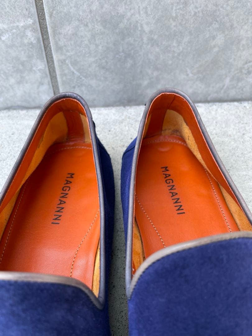 MAGNANNI】 マグナーニ・タッセルローファー・スエード・ネイビー
