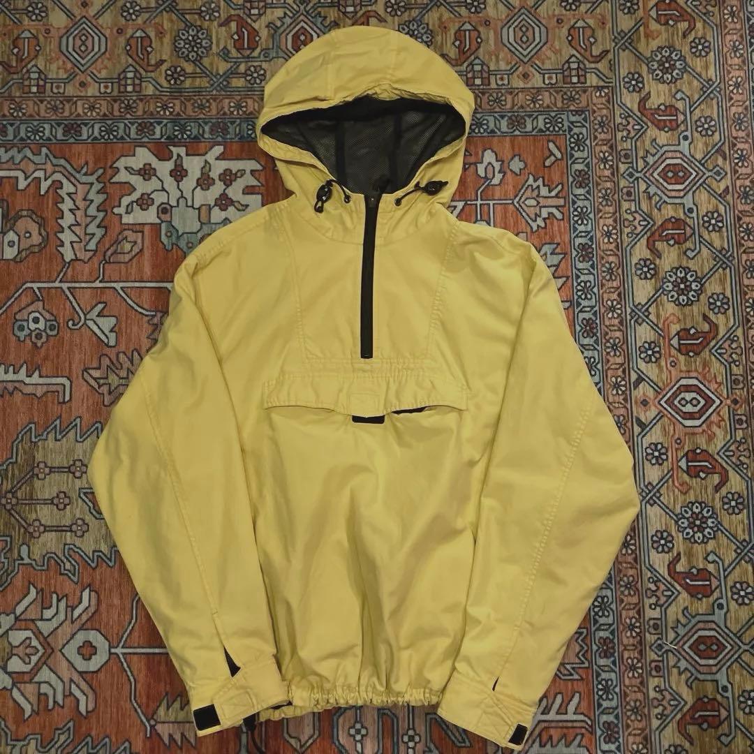 old navy コットンアノラック 黄色 フェード アノラック イエロー old navy コットンアノラック 黄色 フェード アノラック イエロー