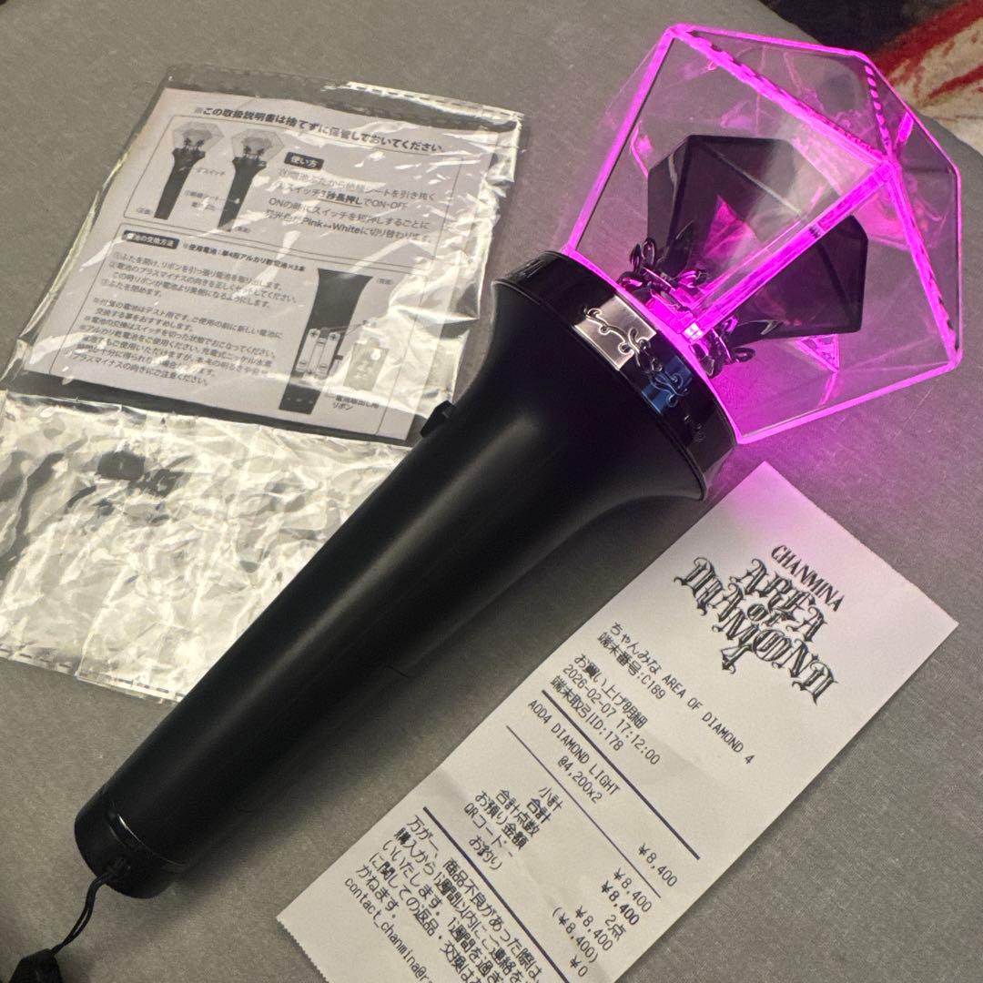 ちゃんみな ペンライト AREA OF DIAMOND4一度のみ使用 - メルカリ