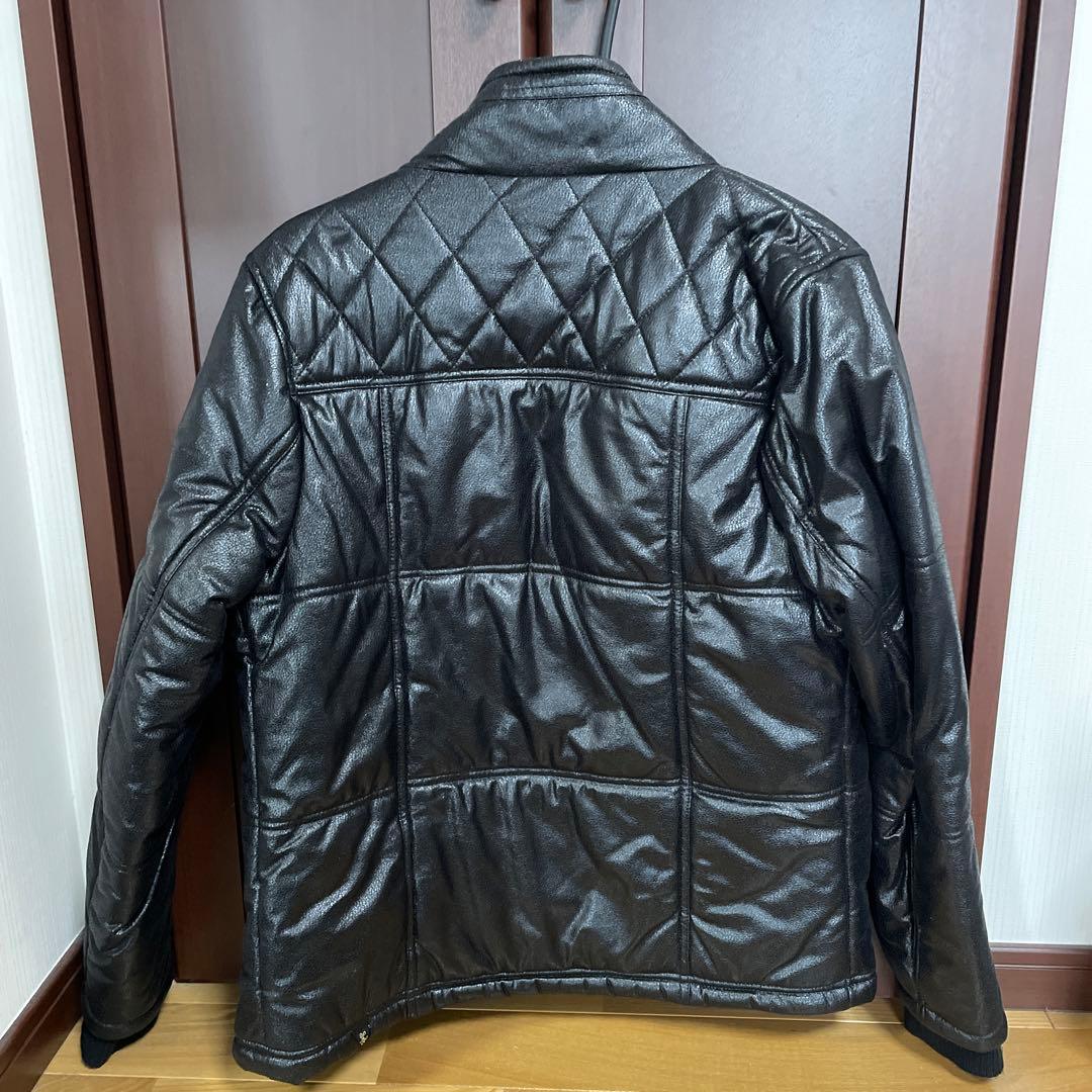 Karl Kani カールカナイ レザージャケット 中綿 キルティング 刺繍