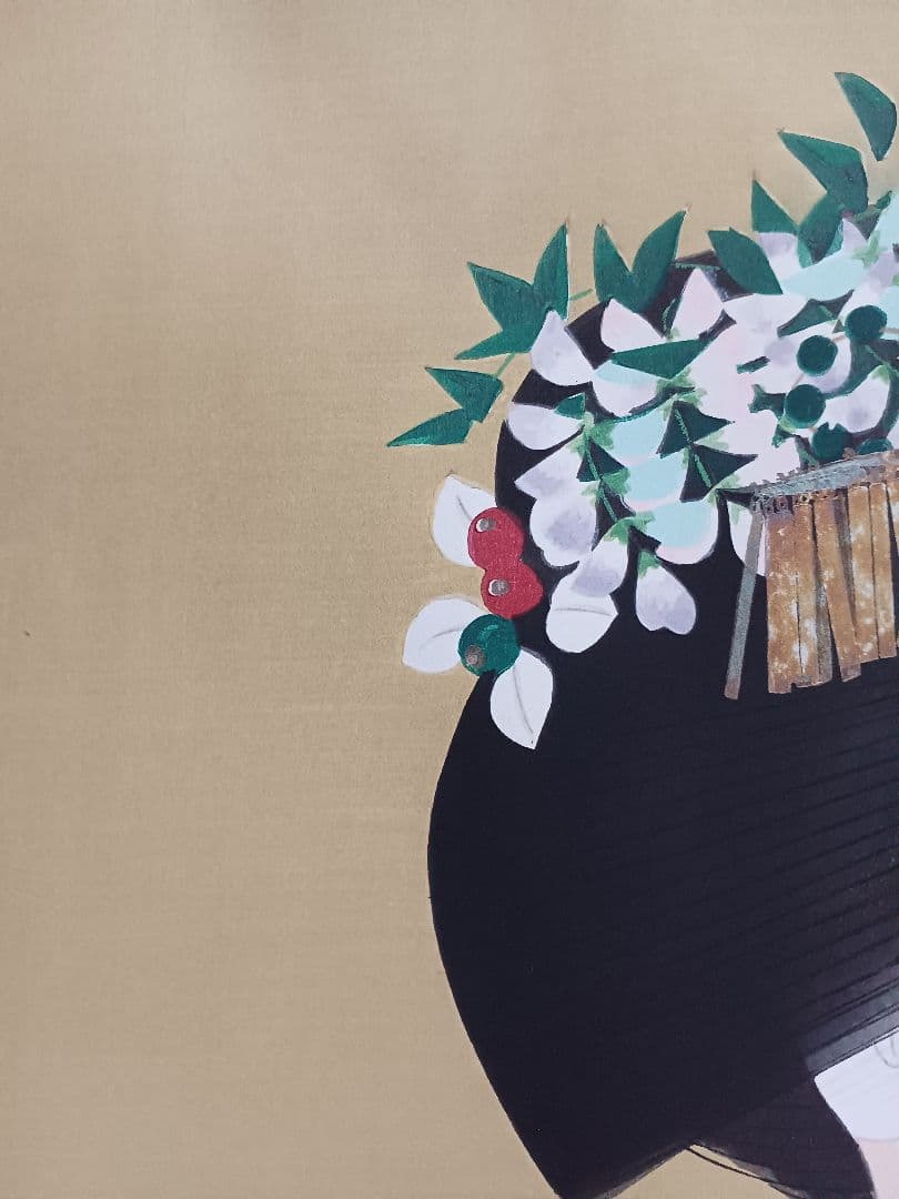 ◇加藤晨明 「舞妓」 手摺木版画 限定200部 彫師：文寿礼二 摺