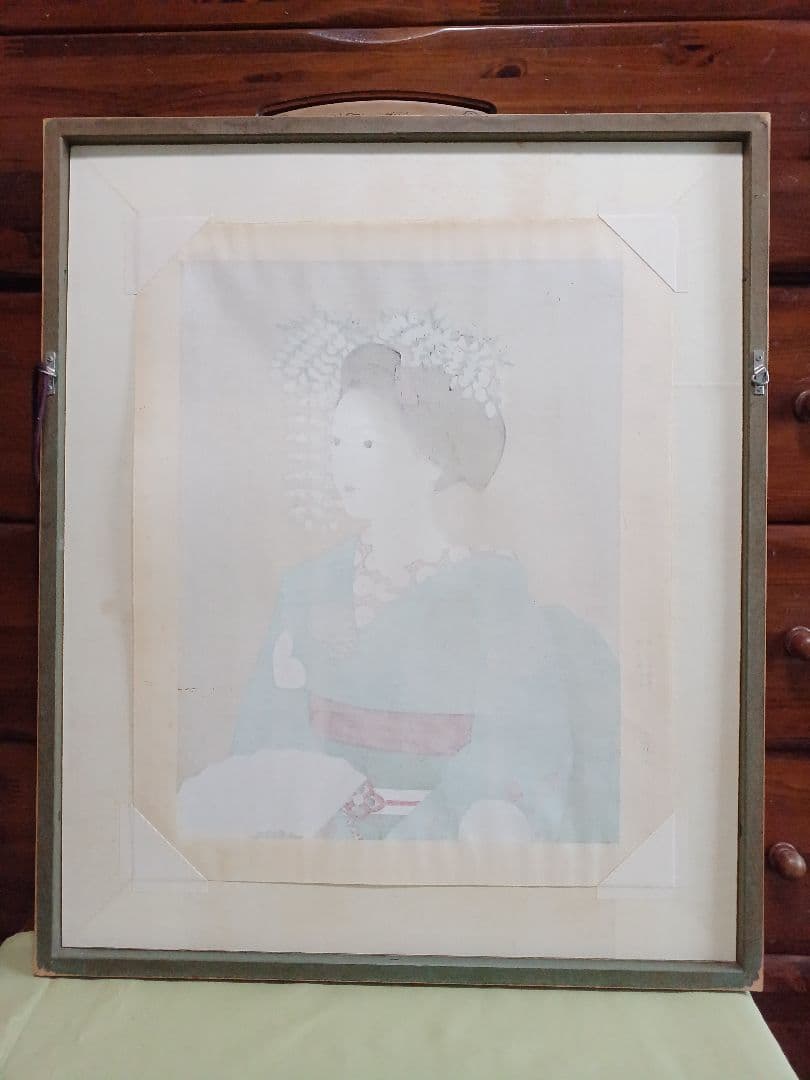 ◇加藤晨明 「舞妓」 手摺木版画 限定200部 彫師：文寿礼二 摺