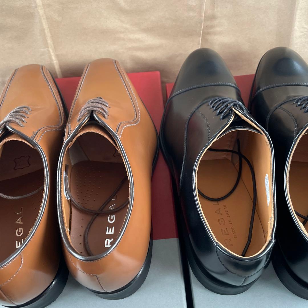 リーガル 318Rブラウン 811Rブラック 25CM 2足セット