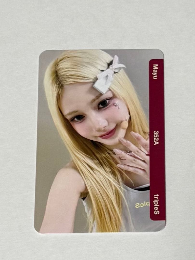 triples mayu 352A QR未使用 FC更新特典 objekt tripleS japan FC objekt ハヨン AA352 QR未使用 tripleS JAPAN WAV FC