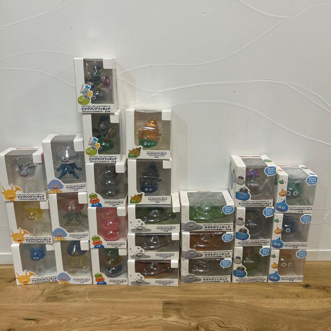 ドラゴンクエスト ビッグクリアフィギュア キラキラフィギュア　25点　。 ドラゴンクエスト AM ビッグクリアフィギュア ～キラキララメ