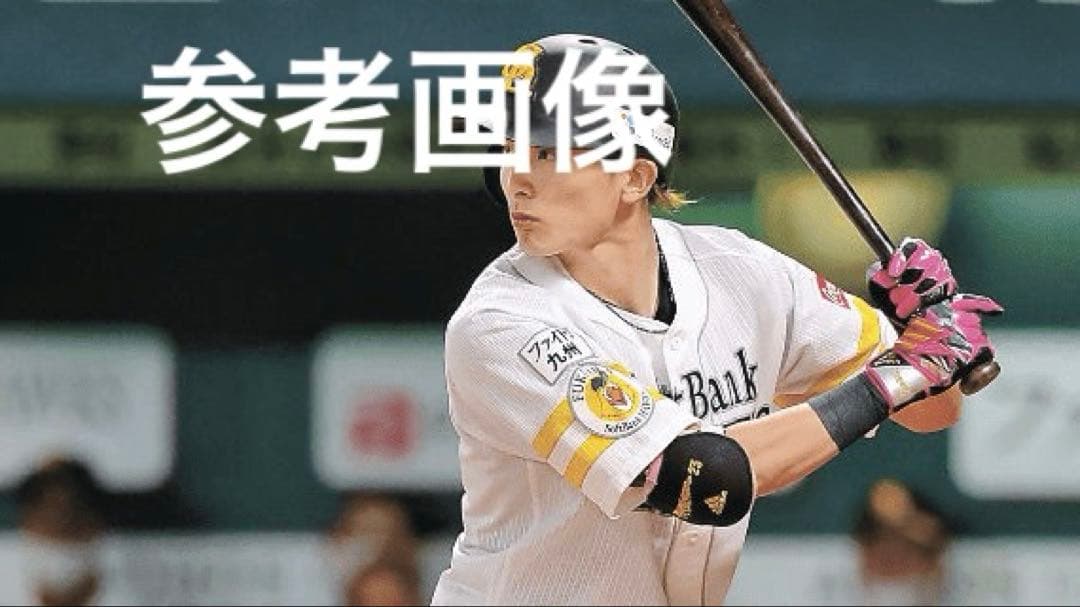 ソフトバンクホークス 周東佑京 選手 直筆サイン入り バッティング