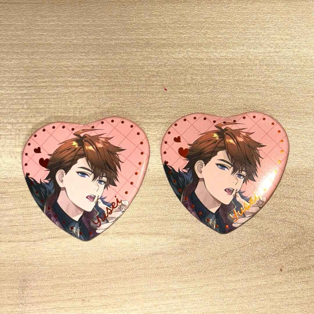Melty Valentine ハート型缶バッジ 北見遊征 - メルカリ
