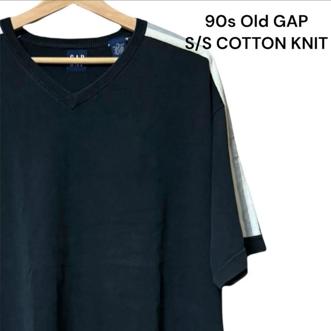90s Old GAP 半袖 コットンニット - メルカリ