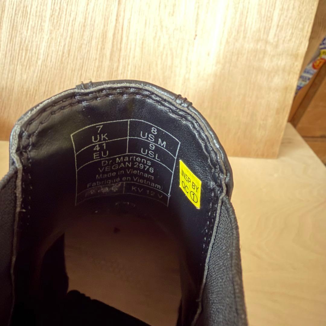 ドクターマーチン チェルシーブーツ ヴィーガン サイドゴア UK7 26cm