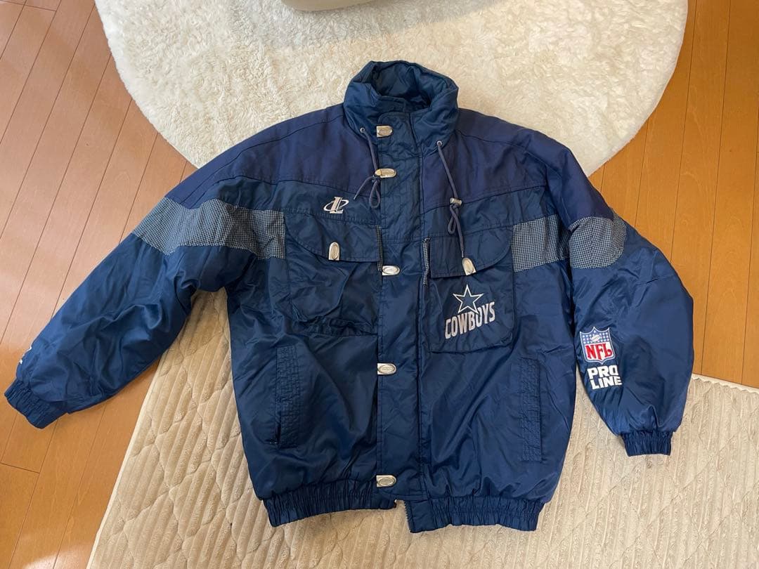 90's NFL ダラス・カウボーイズ ナイロン ジャケット MANHOLE - メルカリ