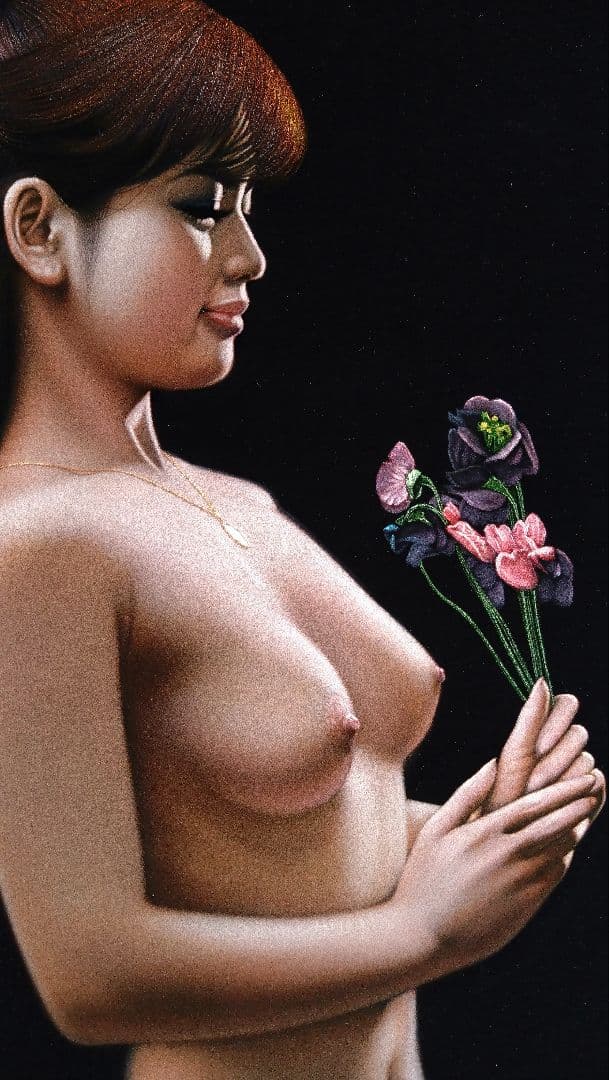 人見友紀　伝説の逃亡画家　裸婦　油彩画　油絵　20号　人見友紀