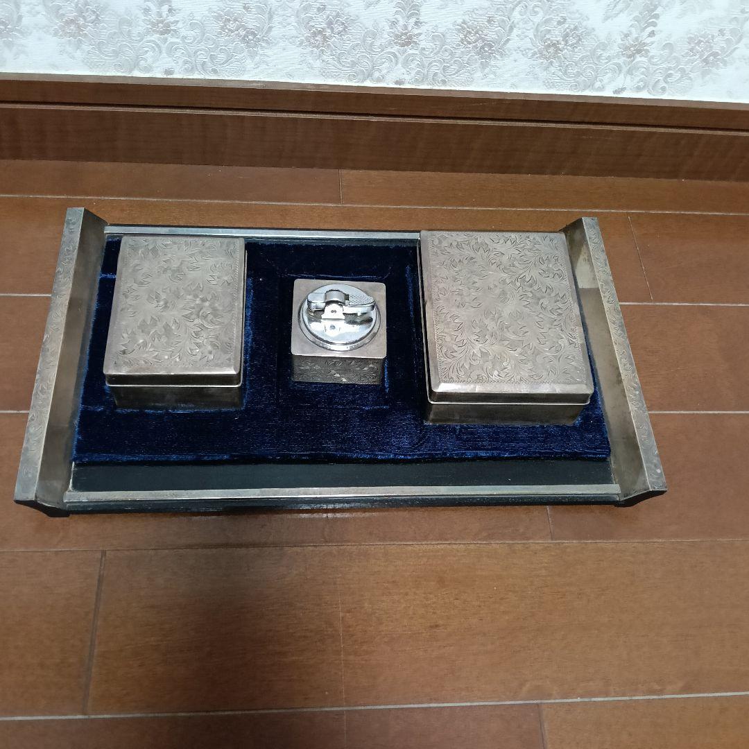 銀製　シガレットケース　シルバー　アール・ヌーヴォー シガレットケース ロング レディース 20本 シルバーアラベスク タバコ