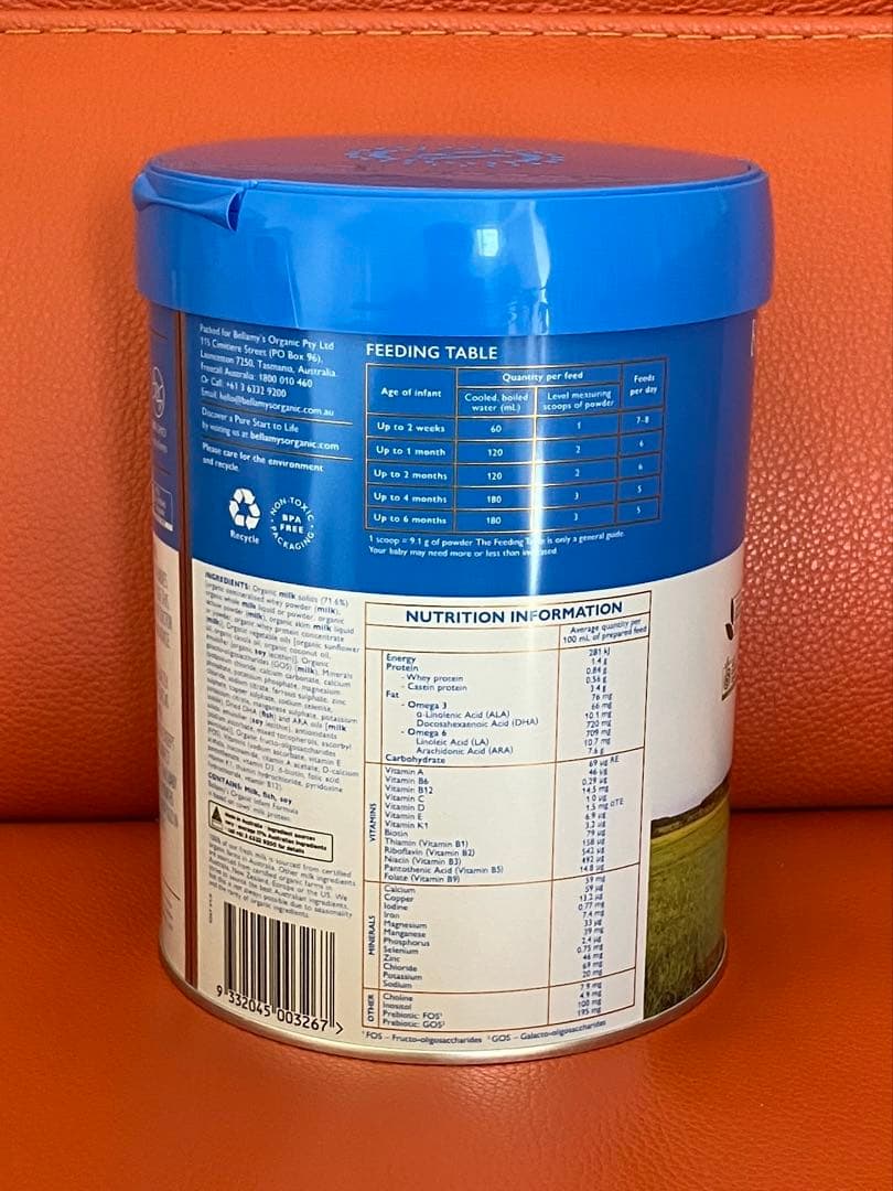 Bellamy's ベラミーズ オーガニック 粉ミルク S1 step 1 - メルカリ