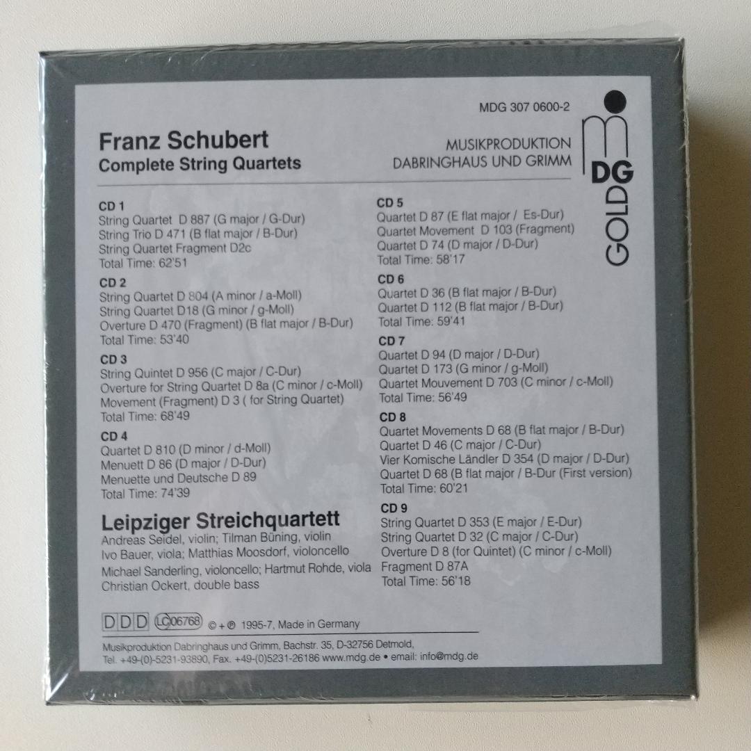 新品同様】 ベートーヴェン ＆ シューベルト 弦楽四重奏曲全集 計19CD
