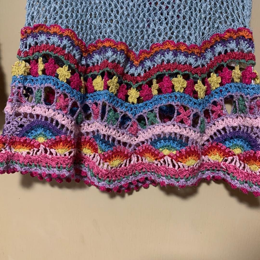 HYSTERIC GLAMOUR ヒステリックグラマー ニットかぎ編 レインボー