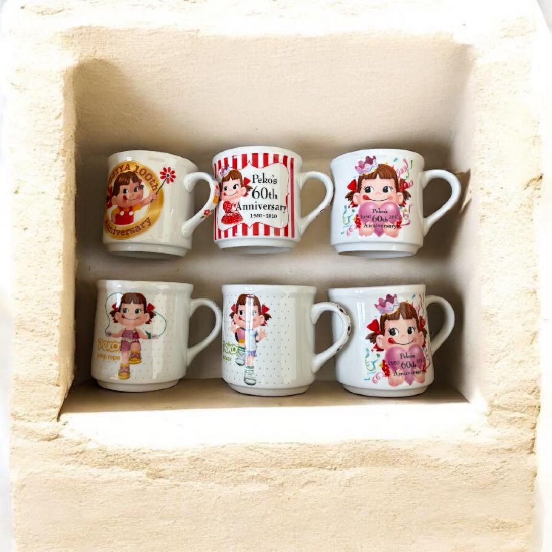 非売品】ペコちゃん マグカップ 6個セット 不二家 まとめ売り - メルカリ