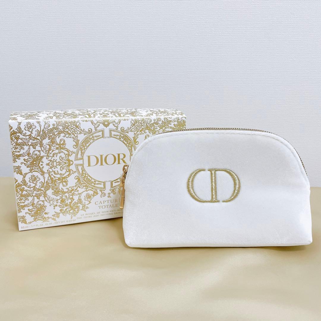 新品・未使用】ディオール 2023年ホリデーギフト ポーチ 白 - メルカリ
