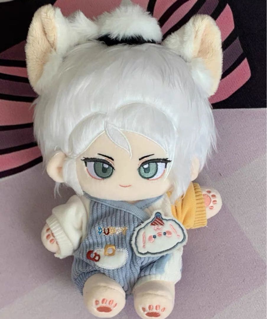 《白髪水色目》激レア可愛い着せ替えぬいぐるみ《20cmぬいぐるみ》