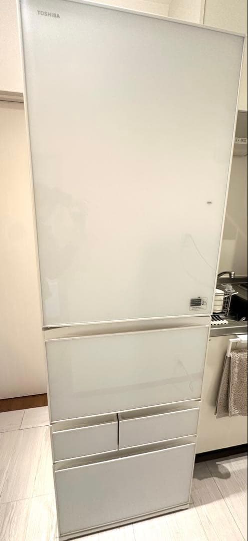 良品】 TOSHIBA GR-H43GXVL(ZW) 冷蔵庫 426L 5ドア - メルカリ