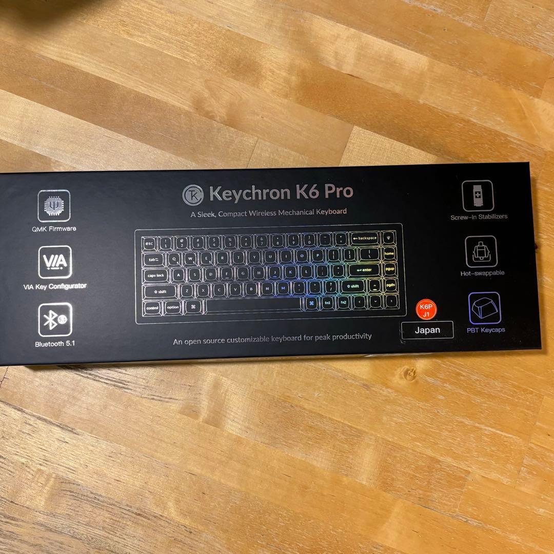 Keychron K6 Pro QMK/VIA ワイヤレス・メカニカルキーボード Keychron K6 Pro QMK/VIA Wireless Custom Mechanical Keyboard