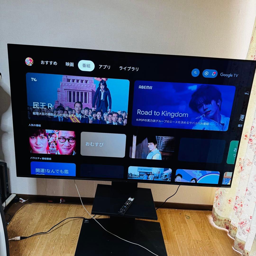 設置取付無料 ✨極美品！SONYソニー4K有機EL 最高性能XR Netflix SONY 4K液晶TV BRAVIA(ブラビア)【50V型/倍速パネル/XR搭載/GoogleTV