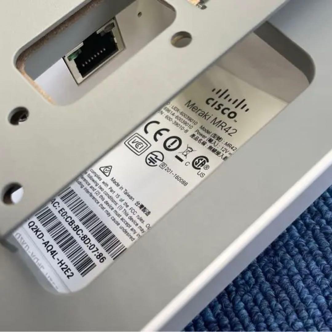 値下げ】Cisco Meraki MR42-HW-L - メルカリ